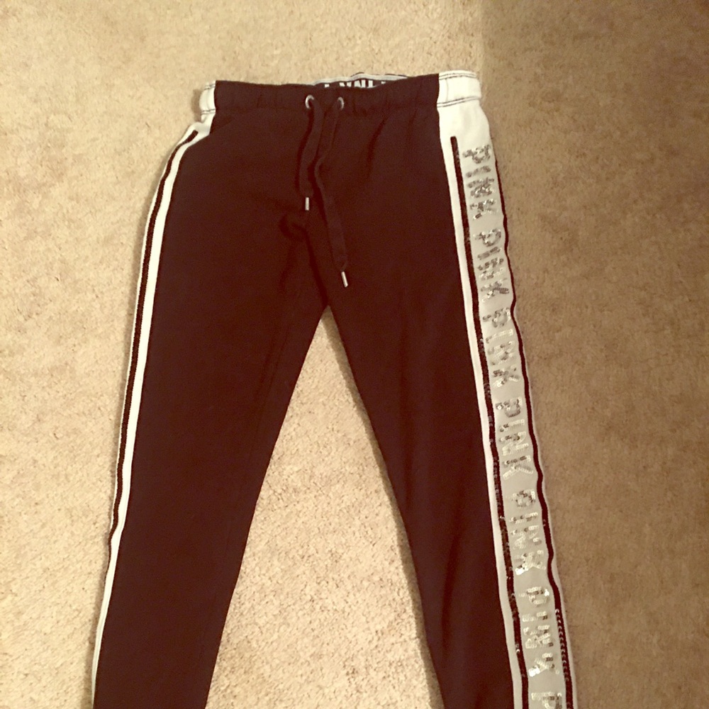 VS Pink sequin sweatpants